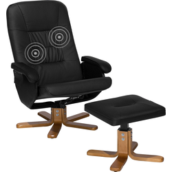 Beliani RELAXPRO - TV-fauteuil-Zwart-Kunstleer