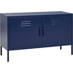 Beliani URIA - Sideboard-Blauw-Staal