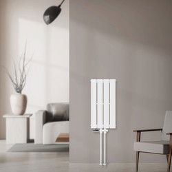 Paneelradiator enkellaags 600x300 mm Wit met onderaansluitset ML design
