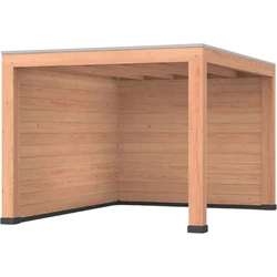Douglas overkapping, 300 x 400, met achterwand en zijwand, Westwood Modern