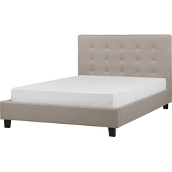 Beliani LA ROCHELLE - Tweepersoonsbed-Grijs-Polyester