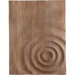 PTMD Wandpaneel Mattin - 100x4x130 cm - Hout - Naturel