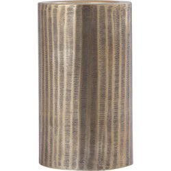 PTMD Kandelaar Jowad - 13x13x21 cm - Aluminium - Goud