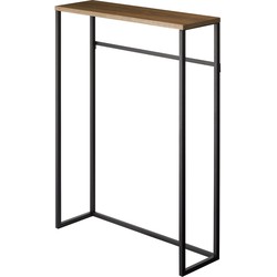 Metalen en houten ingangstafel - L60 cm