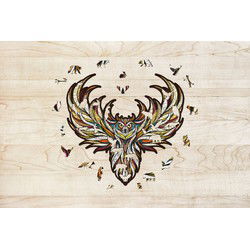 Eco Wood Houten Legpuzzel Uil Size L