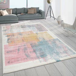 Laagpolig Meriza Vloerkleed - Multi - 240x340 cm