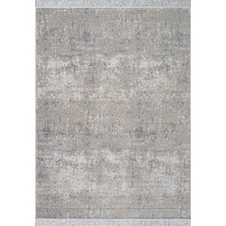 Vintage vloerkleed Smuk grijs met franjes - Interieur05 Grijs/Antraciet - Viscose - 195 x 300 cm (L)