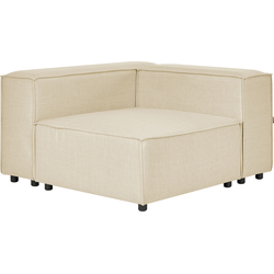 Beliani APRICA - Module Element-Beige-Kunstlinnen