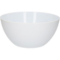 PlasticForte schaaltjes/kommetjes - 1x - Dia 14 cm - wit 750 ml - Serveerschalen