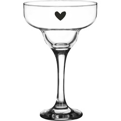 Clayre & Eef Martiniglas  200 ml Glas Hart Wijnglas