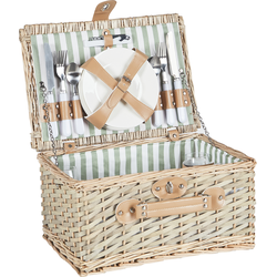 Beliani CLEMENTINE - Picknickmand-Natuurlijk-Wilgenhout