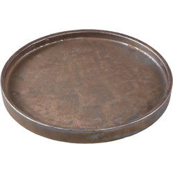 PTMD Plateau Kasim - 33x33x3 cm - Keramiek - Brons