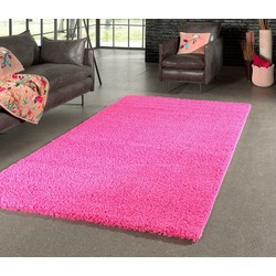 HOOGPOLIG VLOERKLEED CANDY SHAGGY FUSCHIA ROZE