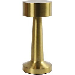 Tafellamp led Lampa metaal ro 9x9x21 cm goud 1 stuk