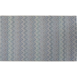 Vloerkleed buiten Zigzag Blue 230x330cm