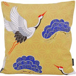 Japanese Cranes #2 | 45 x 45 cm | Kussenhoes | Katoen/Polyester