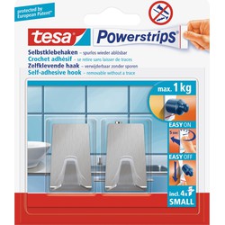 Powerstrips haken small Tesa 2 stuks - Handdoekhaakjes