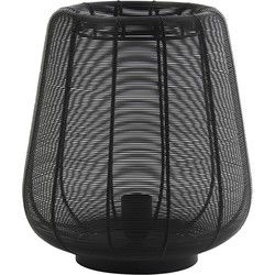 Light & Living - tafellamp - Adeta - zwart - metaal - nachtkastlamp - E27 - 1861412