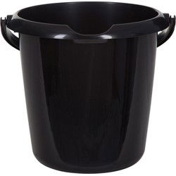 Emmer - 5 liter - Kunststof - Zwart - 25 x 25 x 22 cm - Emmers