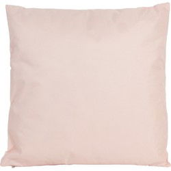 1x Buiten/woonkamer/slaapkamer kussens in het lichtroze 45 x 45 cm - Sierkussens