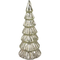 Clayre & Eef Kerstdecoratie met LED-verlichting Kerstboom Ø 9x21 cm Groen Kunststof