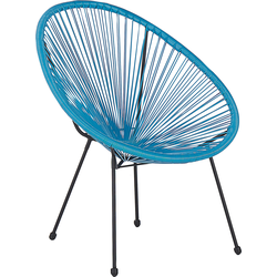 ACAPULCO  - Tuinstoel - Blauw - PE rotan