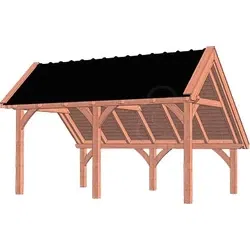 Trendhout douglas kapschuur De Hoeve XL, 530 x 380 cm