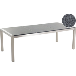 GROSSETO - Tuintafel - Donkergrijs - 220 x 100 cm - Graniet