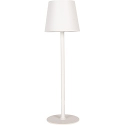 Gabriël Tafellamp Ø 11x36 cm Wit Metaal