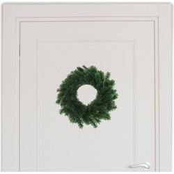 Kerstkrans/deurkrans groen 35 cm kerstversiering - Kerstkransen
