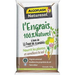 Volledige 100% natuurlijke meststof op basis van Scarab Fass - Algoflash Naturasol - 10 kg