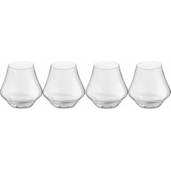 4x Drinkglazen/waterglazen 220 ml in luxe doos - Drinkglazen