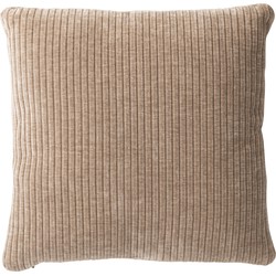 J-line - Kussen Ote Stof/schuim Donker Taupe - 45x45x5cm