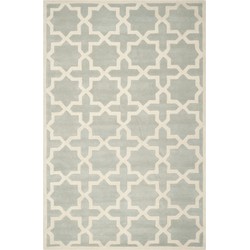 Safavieh Contemporary Indoor Hand Tufted Area Rug, Chatham Collection, CHT732, in Grey & Ivory, 183 X 274 cm