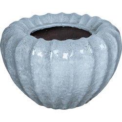 PTMD Jinah Bloempot - H48 x Ø70 cm - Keramiek - Wit