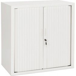 Kleine CLASSIFY kantoorkast met gordijntjes 80x43x72 cm