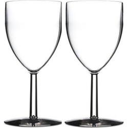 Rosti Mepal Wijnglazen - 12x - kunststof - 300 ml - 8 x 16 cm - Wijnglazen