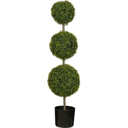 Mica Decorations Kunstplant Buxus - 30x30x120 cm - Polyethyleen - Groen