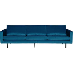 BePureHome Rodeo 3-Zitsbank - Velvet - Blauw - 85x277x86