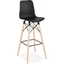 MOZAIK design barkruk 46x46x112 cm Zwart