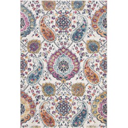 Safavieh Modern Chic Indoor Woven Area Rug, Madison Collection, MAD600, in Cream & Multi, 201 X 279 cm