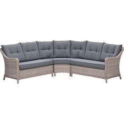 Milwaukee lounge-dining hoekset - 3-dlg - vintage willow - mystic grey