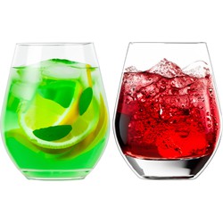Excellent Houseware Drinkglas - 10x - transparant - kunststof - 515 ml - Drinkglazen