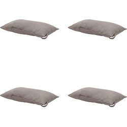Madison -  Hoofdkussen Panama taupe - Ca. 24x40 cm - Set van 4