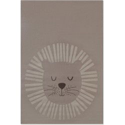 Kindervloerkleed Adventures - Happy Lion - Beige / Creme - 160x235 cm