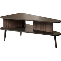 Meubella Salontafel Pedro - Donker eiken - Zwart eiken - 100 cm