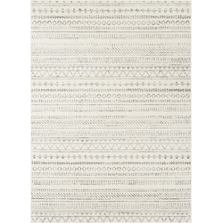 Scandinavisch Boho Tapijt BIANCA - Grijs/Wit - 200x275 cm