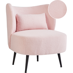 Beliani OTSBY II - Fauteuil-Roze-Bouclé
