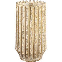 PTMD Bloempot Zariya - 27x27x50 cm - Cement - Creme