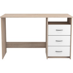 Bureau 1 Nis 3 Lades L123 cm - Aristote